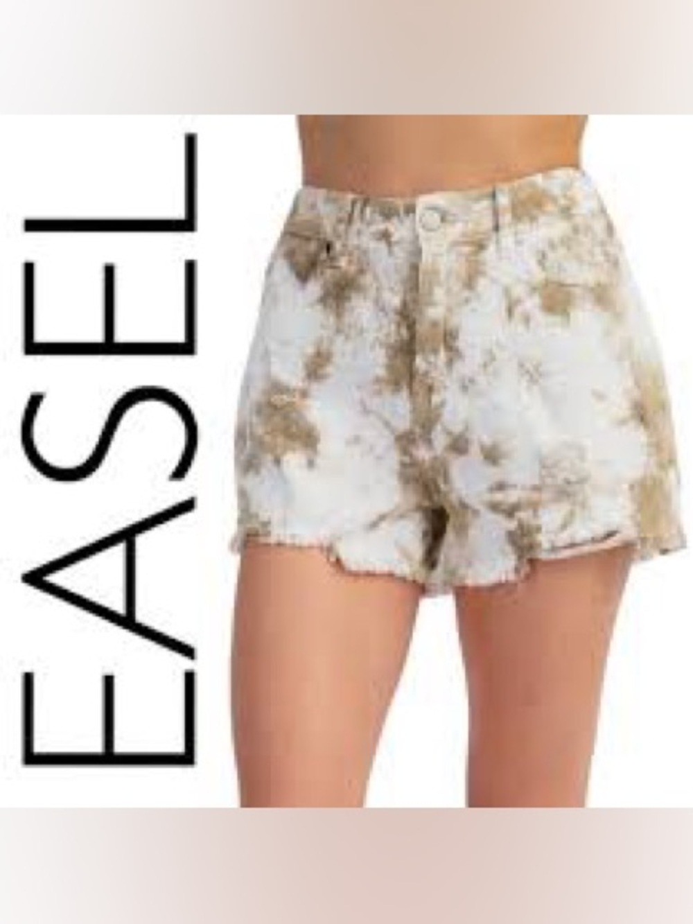 🌈🤎 Easel Tie Dye Denim Shorts – Size Medium | NWT 🤎🌈